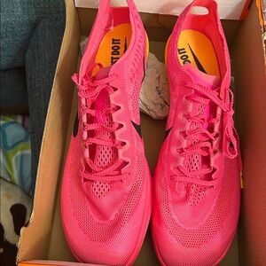 Nike AIR ZOOMX Dragonfly Track Shoes w/ spikes & bag Hyper Pink/Blk Laser Orange